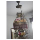 HANGING VICTORIAN OIL LAMP