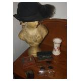 VINTAGE HATS AND EYE GLASSES