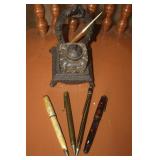 INK WELL + FOUNTAIN PENS