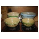 VINTAGE CROCK BOWLS VINTAGE CROCK BOWLS