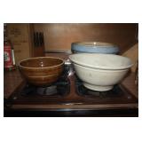 VINTAGE CROCK BOWLS VINTAGE CROCK BOWLS