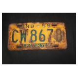 VINTAGE LICENSE PLATES