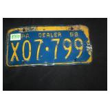 VINTAGE LICENSE PLATES