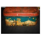 CIRCUS TIN BREAD BOX CIRCUS TIN BREAD BOX