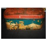 CIRCUS TIN BREAD BOX