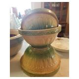 VINTAGE CROCK NESTING BOWLS VINTAGE CROCK NESTING BOWLS