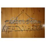 BAR TEN MEAT MARKET SIGN BAR TEN MEAT MARKET SIGN