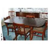 MAHOGANY DINING TABLE