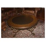 HEAVY WROUGHT IRON COFFEE TABLE