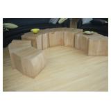 3 SECTIONS TABLE BY SCULPTOR VIRGINIO FERRARI 