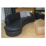 CUSTOME LEATHER CURVED SOFA ` 3 SECTIONS