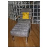 MCM LOUNGE CHAIR WITH FOOT REST