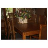 PEACAN DINING ROOM TABLE SET