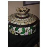 HUGE STAIN GLASS HANGING LAMP