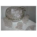 VINTAGE PUNCH BOWL SET