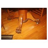 CLAW FOOT OAK TABLE