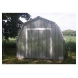 10 X 10 GALVANIZED METAL WITH SHINGLE ROOF ~ YOU MOVE