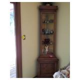 CORNER CURIO CABINET