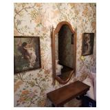 FOYER WALL MIRROR AND SHELF