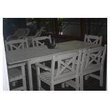 WOOD TABLE N CHAIRS