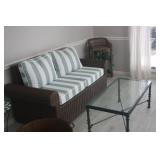 RESIN WICKER LOVE SEAT