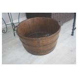 ANTIQUE WOOD WASH TUB
