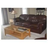 LA Z BOY LEATHER SOFA