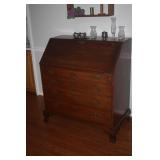 ANTIQUE CHIPPENDALE SLANT FRONT SECRETARY