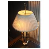 HEAVY BRASS DESK LAMP 27" ~  $30