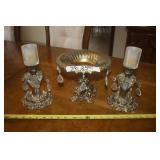 3 PC METAL WITH CRYSTAL TEAR DROPS  $25