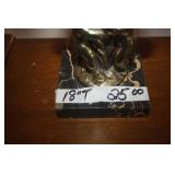 VINTAGE MARBLE BASE WITH CHERUBS + CRYSTAL TEAR DROPS LAMP $25 EACH 