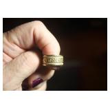 14K GREEK KEY RING SZ 7 $245