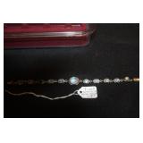 STERLING BRACLETT MISSING STONE $15