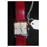 SKAGEN LEATHER STRAP WATCH  NEEDS BATTERY $30