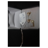 PEARL + 14 K EARRINGS PLUS EXTRA $30
