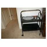 VINTAGE METAL SERVING CART
