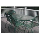 WROUGHT IRON PATIO SET