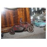 CAST IRON MOTORCYCLE N SIDE CAR