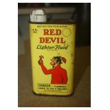 VINTAGE RED DEVIL CAN