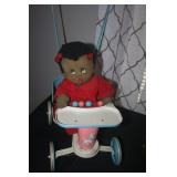 VINTAGE METAL DOLL STROLLER