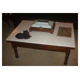 MARBLE TOP COFFEE TABLE