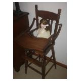 ANTIQUE HIGH CHAIR
