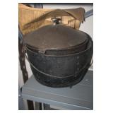 CAST IRON FOOTED POTS