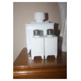 GE GREASE JAR , SALT , PEPER