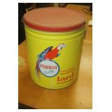 PARROT LARD TIN