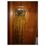 ANTIQUE DRESS WITH BEADIN