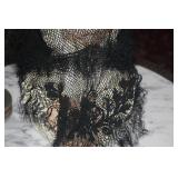 HANDMADE LACE SCARF ~ MOURNING ?