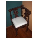 CORNER CARVED CHAIR