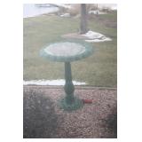 METAL BIRD  BATH