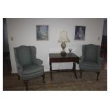 ETHAN ALLEN  WING BACK CHAIRS